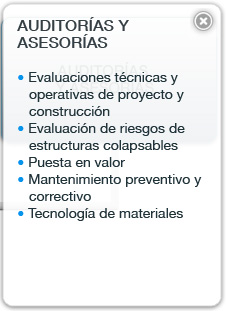 Auditorías y asesorías popup